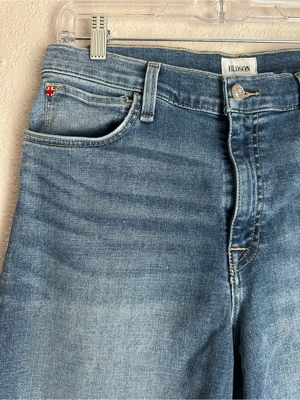 Hudson Jeans Women's High-Rise Straight Light Blue Denim size 30 - Picture 5 of 15